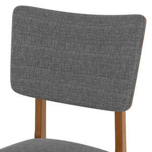 English Elm Dining Chairs Set Of 4 - Stylish Armless Wooden Mid-Century Modern Design For Your Dining Room N752P271224E