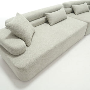 English Elm Modern Foam-Filled Sleeper Sofa Bed For Living Room & Bedroom, Stylish Boucle Design, 3 Colors W2705S00008-GIGA