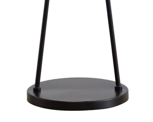 Sunpan Faven Floor Lamp - Modern Dual-Domed Design with Sturdy Iron Base for Stylish Indoor Illumination Black