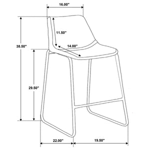 English Elm Carmel Upholstered Dining Side Chairs Set of 2 Beige Fabric with Dark Grey Frame B062P447821