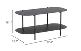 Pullman Coffee Table Gray 109431 Zuo Modern