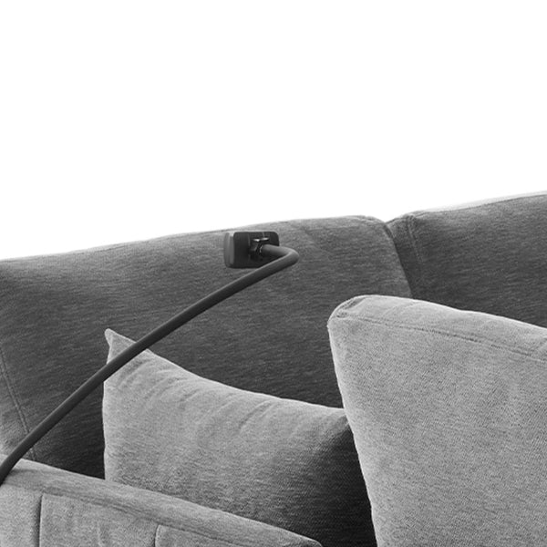 English Elm Modern Modular Sectional Sofa With Usb Ports & Movable Ottoman - L-Shaped, U-Shaped, Sofa Bed Comfort N719S002050E