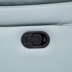 English Elm Transitional Multi-Function Glider Recliner with Channel Back, Cup Holders, Hidden Storage, Upholstered Comfort Blue 42 L x 30 W x 26 H B2741P387106