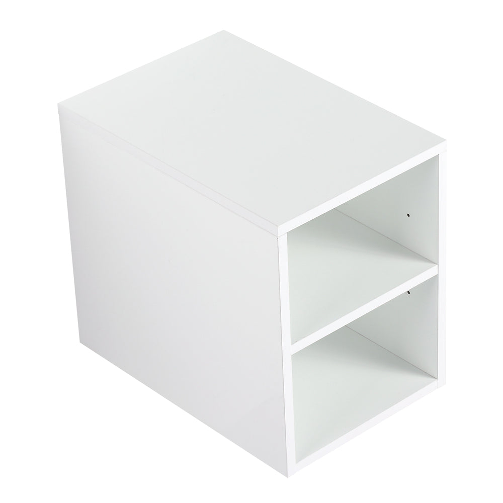 English Elm 48" Wall-Mounted Bathroom Vanity Set With Sink & Side Cabinet - Modern Storage Solution For Small Spaces W999S00235
