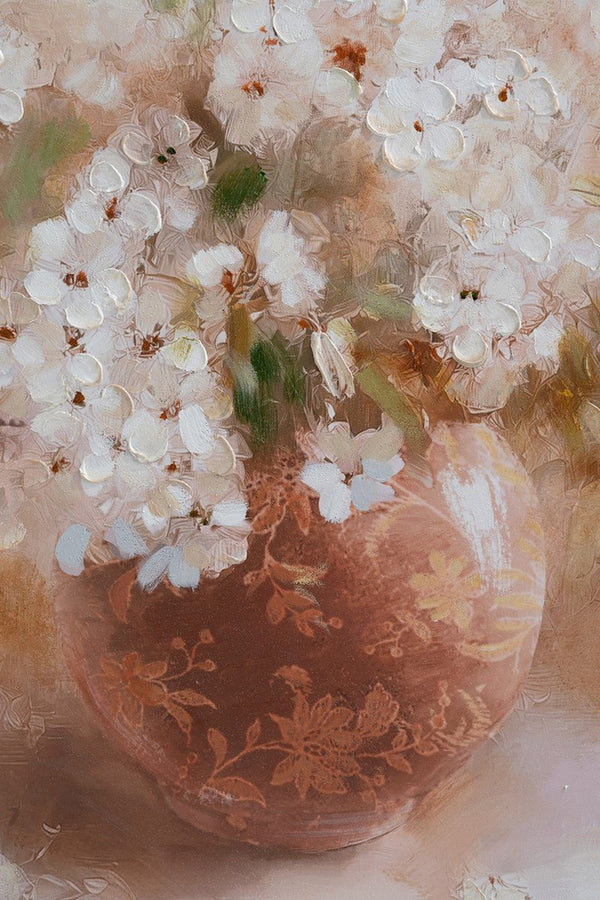 English Elm 35.4x47.2x1.2" Hand-painted Floral Canvas with Rustic Fir Frame for Farmhouse Walls W2078P481782