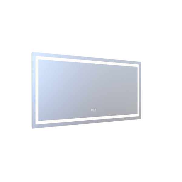 English Elm 60" Led Bathroom Vanity Mirror with Front Back Lighting Anti-fog Dimmable 3 Tones W1920P493144