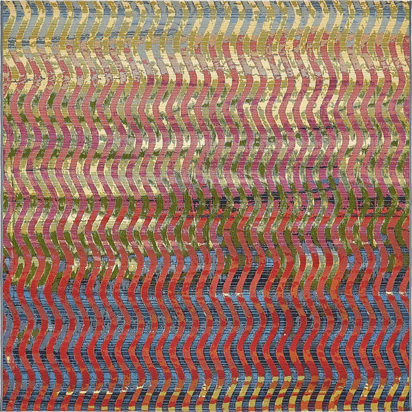 Unique Loom Outdoor Modern Wavy Machine Made Geometric Rug Multi, Beige/Blue/Brown/Cream/Green/Red/Navy Blue/Olive/Orange 5' 4" x 6' 1"