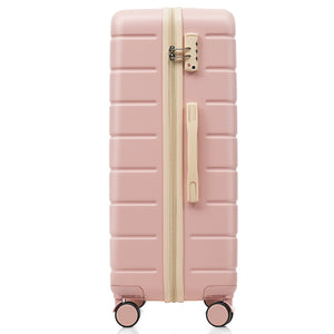 English Elm Premium Abs Hardshell 3 Piece Suitcase Set with Tsa Locks and Spinner Wheels Pink N726P296022S
