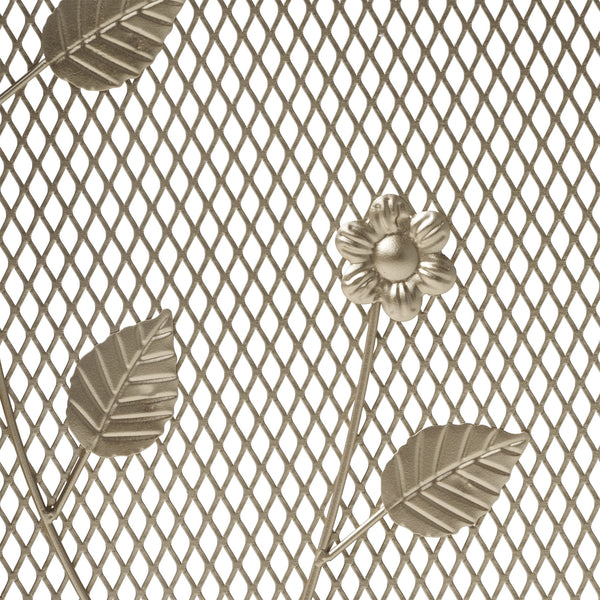 English Elm Christopher Knight Home® - FIRE Screen Gold Iron Fireplace Shield with Decorative 35.25x26.75 Inch Durable Heat-Resistant Guard 65186.00GLD