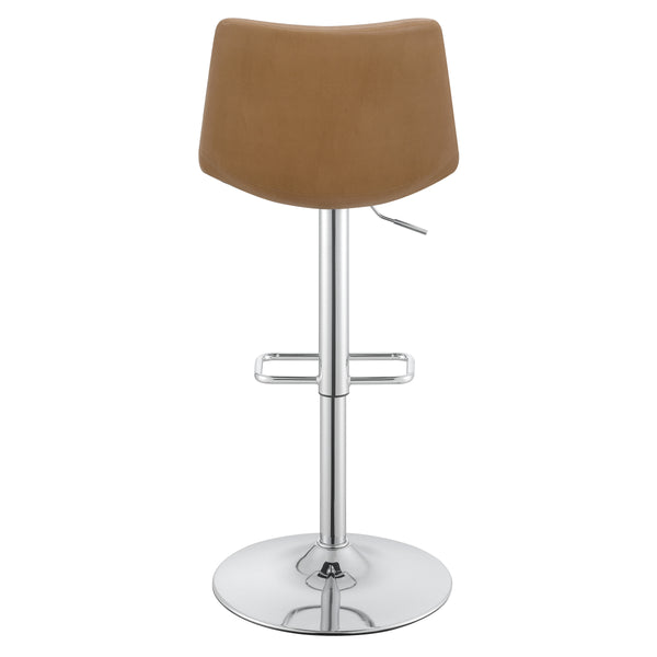 OSP Home Furnishings Araceli Height Adj Stool  - Set of 2 Camel