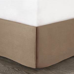 English Elm 7 Piece Faux Suede Comforter Set – Madison Park Boone Lodge Style King Ensemble with Embroidered Pillows Tan 19.49 L x 14.96 W x 13.78 H B03597131