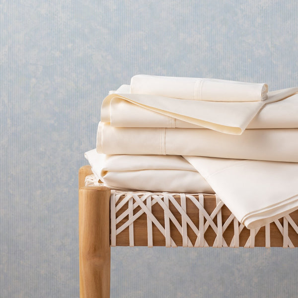 English Elm Linenspa 600TC Cotton Blend Pillowcase Set Queen Ivory – Ultra-Soft Weave, Fade-Resistant, Easy Care B350P394825