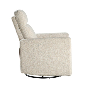 English Elm Contemporary Olathe Swivel Gliding Recliner Chair in Quartz Chenille with Smooth 360° Motion Comfort Beige 31 L x 30.5 W x 26 H B011P396181