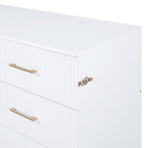 English Elm Murphy Queen Wall Bed with Frosted Glass Cabinet Facade Gold Legs Pine Frame White N820S00028K