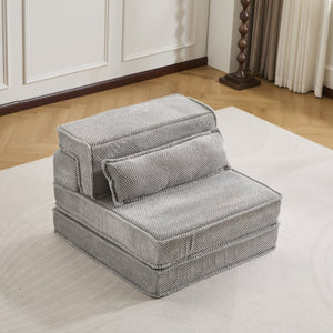 English Elm Compression Modular Floor Sofa Bed - Versatile, No Assembly Required, Cozy Fleece With Memory Foam Comfort W3723P377154