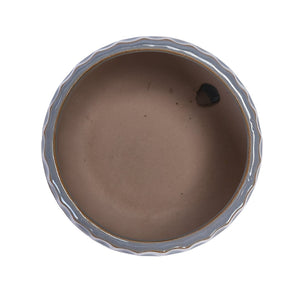 English Elm Set Of 2 Ceramic Flowerpots – Stylish 7" Grey Planters For Modern Home & Garden Decor Essentials W3273P322306-GIGA