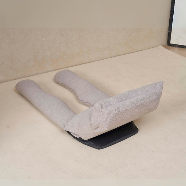 English Elm Adjustable U-shaped Full-Body Recliner Pillow for Sleeping, Reading & Physiotherapy — Gray Metal, Foldable Packaging Enhanced Comfort W244P289150