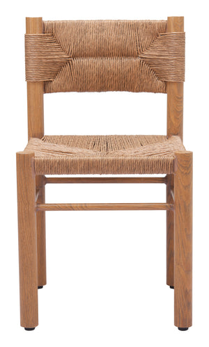 Iska Dining Chair - Set of 2 Natural 704050 Zuo Modern