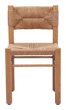 Iska Dining Chair - Set of 2 Natural 704050 Zuo Modern