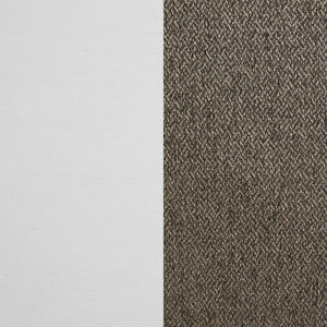 English Elm Pratto Rustic Distressed White Wood Dining Side Chairs Set of 2 — Farmhouse Louvred Back & Dark Brown Upholstery, Comfortable Everyday Seating (38.25"H) B062P299960