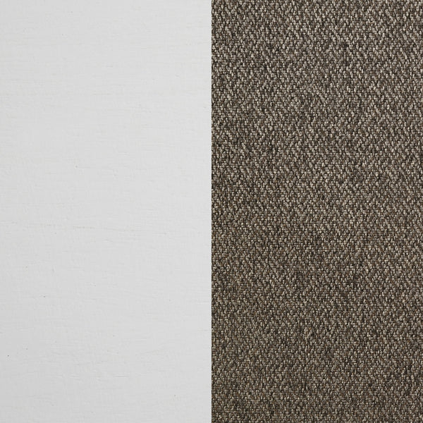 English Elm Pratto Rustic Distressed White Wood Dining Side Chairs Set of 2 — Farmhouse Louvred Back & Dark Brown Upholstery, Comfortable Everyday Seating (38.25"H) B062P299960