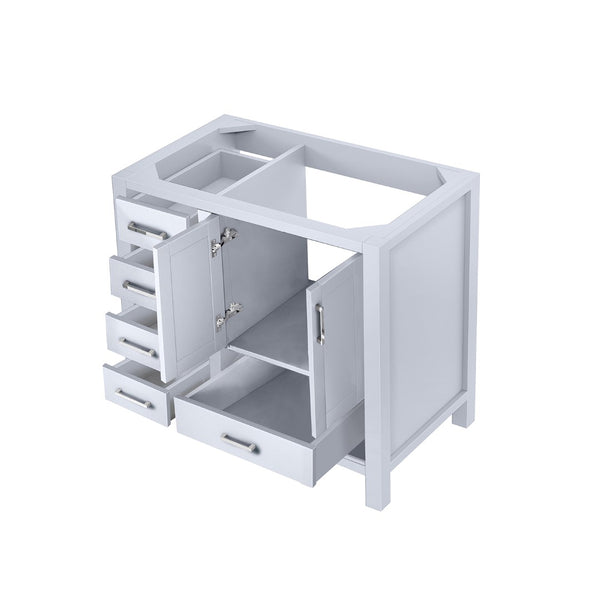 English Elm White Bath Vanity 36 In. W X 22 In. D - Elegant Storage Solution With Soft-Close Features & Style B2731P258805-GIGA