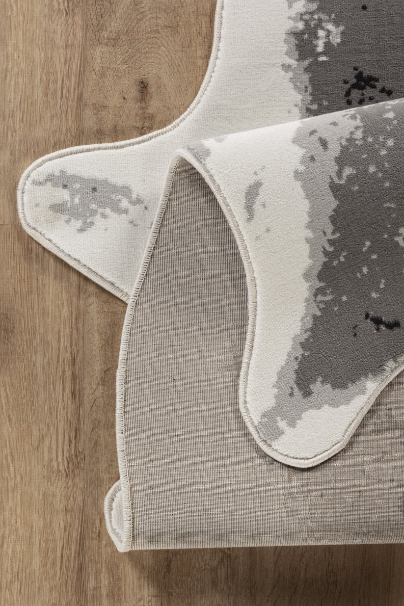 English Elm Hide 5 Ft. X 7 Ft. Gray Area Rug - Soft, Durable, Pet-Friendly Design Perfect For Any Living Space B186P316850