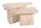 Navidic Coffee Table Set (2-Piece) Natural 109872 Zuo Modern