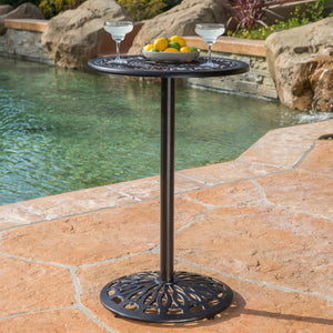 Christopher Knight Home® - Noble House - Hannah Outdoor Iron Shiny Copper Cast Bar Table