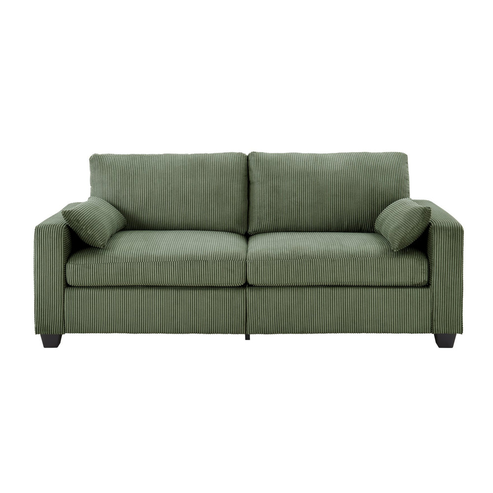 English Elm Modern Fabric Loveseat with Fsc Wood Frame Spring Cushions and Washable Covers W5515P443356