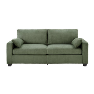 English Elm Modern Fabric Loveseat with Fsc Wood Frame Spring Cushions and Washable Covers W5515P443356