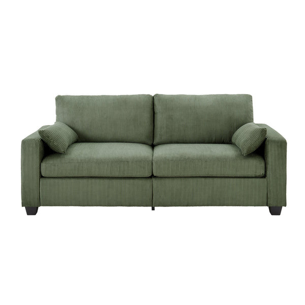 English Elm Modern Fabric Loveseat with Fsc Wood Frame Spring Cushions and Washable Covers W5515P443356