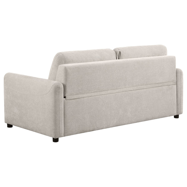 English Elm Welker Beige Polyester Queen Sleeper Sofa with Memory Foam and Slim Track Arms B062P451727