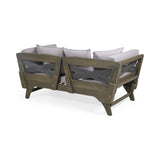 Christopher Knight Home® - Noble House - Serene Outdoor Acacia Wood Expandable Daybed with Water Resistant Cushions