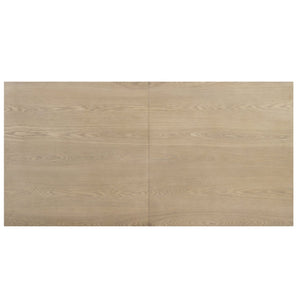 English Elm Christopher Knight Home® - 69 69 INCHES DINING TABLE - Sleek Solid Wood & MDF Rectangular Table with U-Shaped Trestle Base, Seats 6 Natural Ash N771P256927A