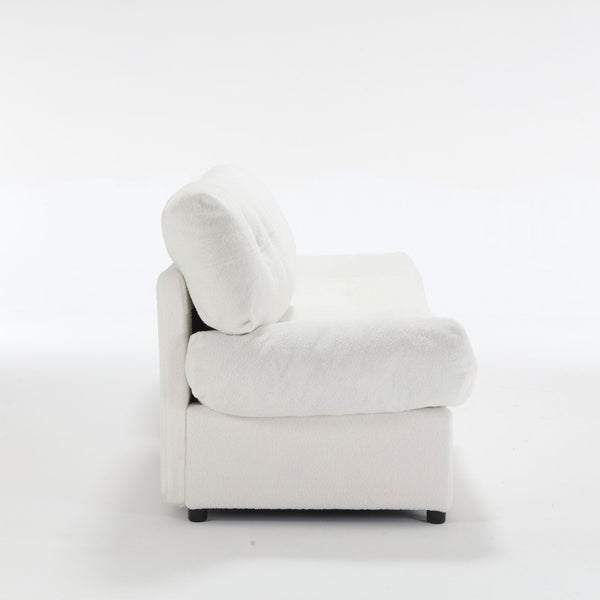 English Elm Cloud Style Sofa - Plush Teddy Velvet, Cozy Modern Couch For Living Room & Apartments W2705S00003-GIGA