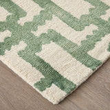 Feizy Rugs Lorrain Hand Tufted Wool Geometric Rug – Stylish, Stain-resistant, Modern Design For High Traffic Areas Ivory,Green Wool 6108919fgrnivyp00