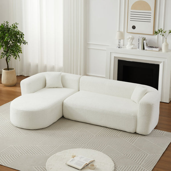 English Elm [video]109.4" Chenille Cloud Sectional Sofa Sink-in Foam L-shape Couch for Modern Living W3505S00051