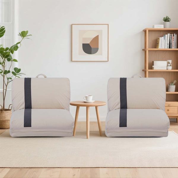 English Elm Aria Modern Modular Sofa Bed Set Of 2 – 6-Position Adjustable, Space-Saving, Pet-Friendly Comfort W3391S00006