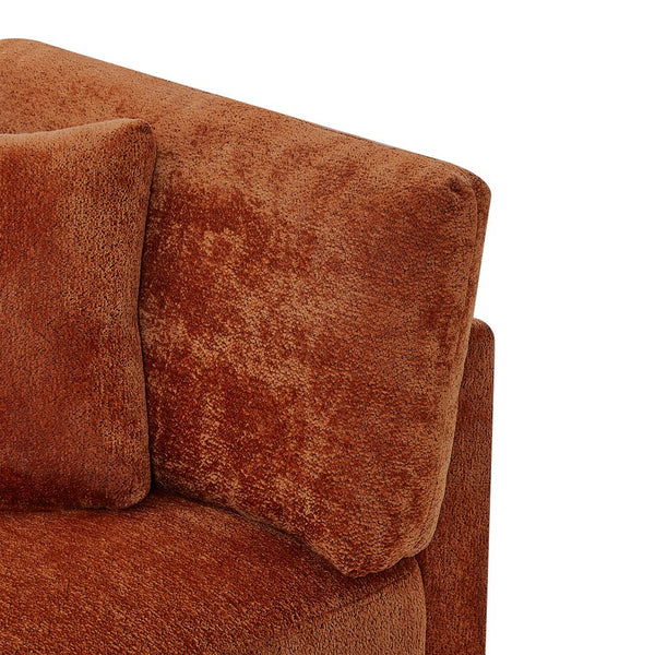 English Elm Christopher Knight Home® - 83.50" Modern Flared Arms Sofa with Chenille Upholstery, High-Density Cushions and Sturdy Legs Caramel N771P345835W