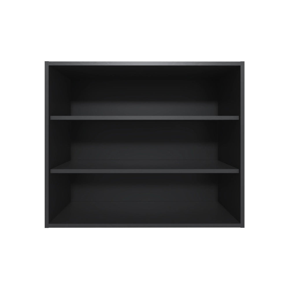 English Elm Wenge Wall Cabinet - Stylish Open Storage Solution For Modern Kitchens, Space-Saving & Durable Design B062P252209-GIGA