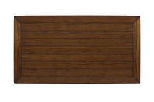 English Elm Casual Two-Tone 6-Drawer Dining Table in Gray — Rustic Solid Wood & MDF, Sturdy, Ample Storage Appeal B2699P208965