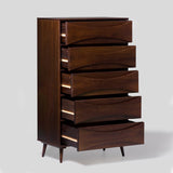 30" Atticus 5 drawer chest Walnut BR5DATTDRWT-T Walker Edison