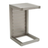 Christopher Knight Home® - Noble House - Cape Coral Modern Aluminum C-Shaped End Table, Silver