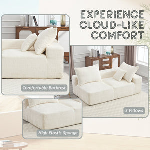 English Elm United Flexible Comfort Sofa - Stylish Chenille Upholstery For Two, Perfect For Lounging & Work W1568P222610-GIGA