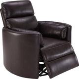 Parker House Parker Living Radius - Florence Brown - Powered By Freemotion Cordless Power Swivel Glider Recliner Florence Brown Top Grain Leather with Match (X) MRAD#812GSP-P25-FBR