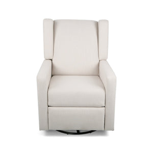 English Elm Christopher Knight Home® - Swivel Recliner Pushback Chair with Lever & Wingback Design, Space-Saving Swivel Recliner for Living Room Beige 67547.00BGE
