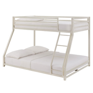 Homelegance By Top-Line Calrissian Metal Bunk Bed White Metal