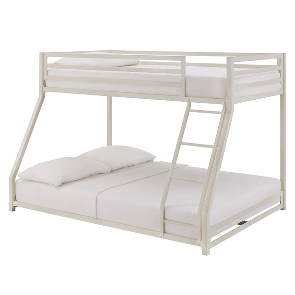 Homelegance By Top-Line Calrissian Metal Bunk Bed White Metal