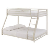 Homelegance By Top-Line Calrissian Metal Bunk Bed White Metal